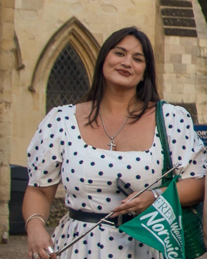 Holly, guide with Norwich Free Walking Tours