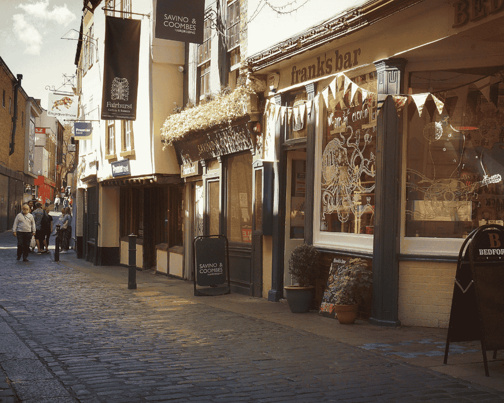 Norwich independent shops and local businesses in The Lanes